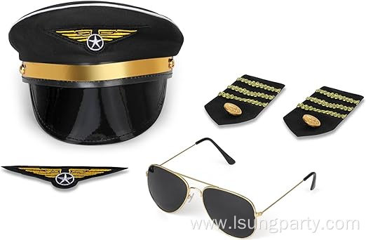 Airline Pilot Costume Accessory Set for man child