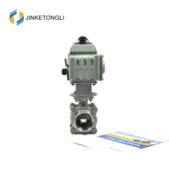JKTLEB087 electrically actuated steam threaded ball valve