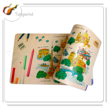 2015 new design hot selling eco-friendly full color printing pp placemat for kids
