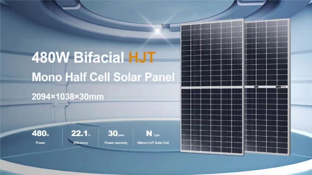 166mm 144Cells HJT Mono Half Cell PV Modul