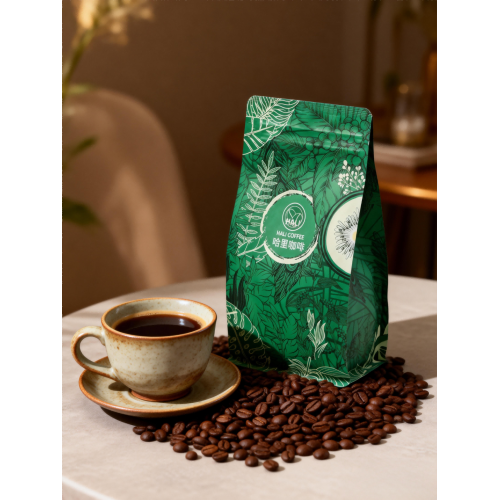Secuencia de Otoño en Granos de Café Tostado Medio-Oscuro