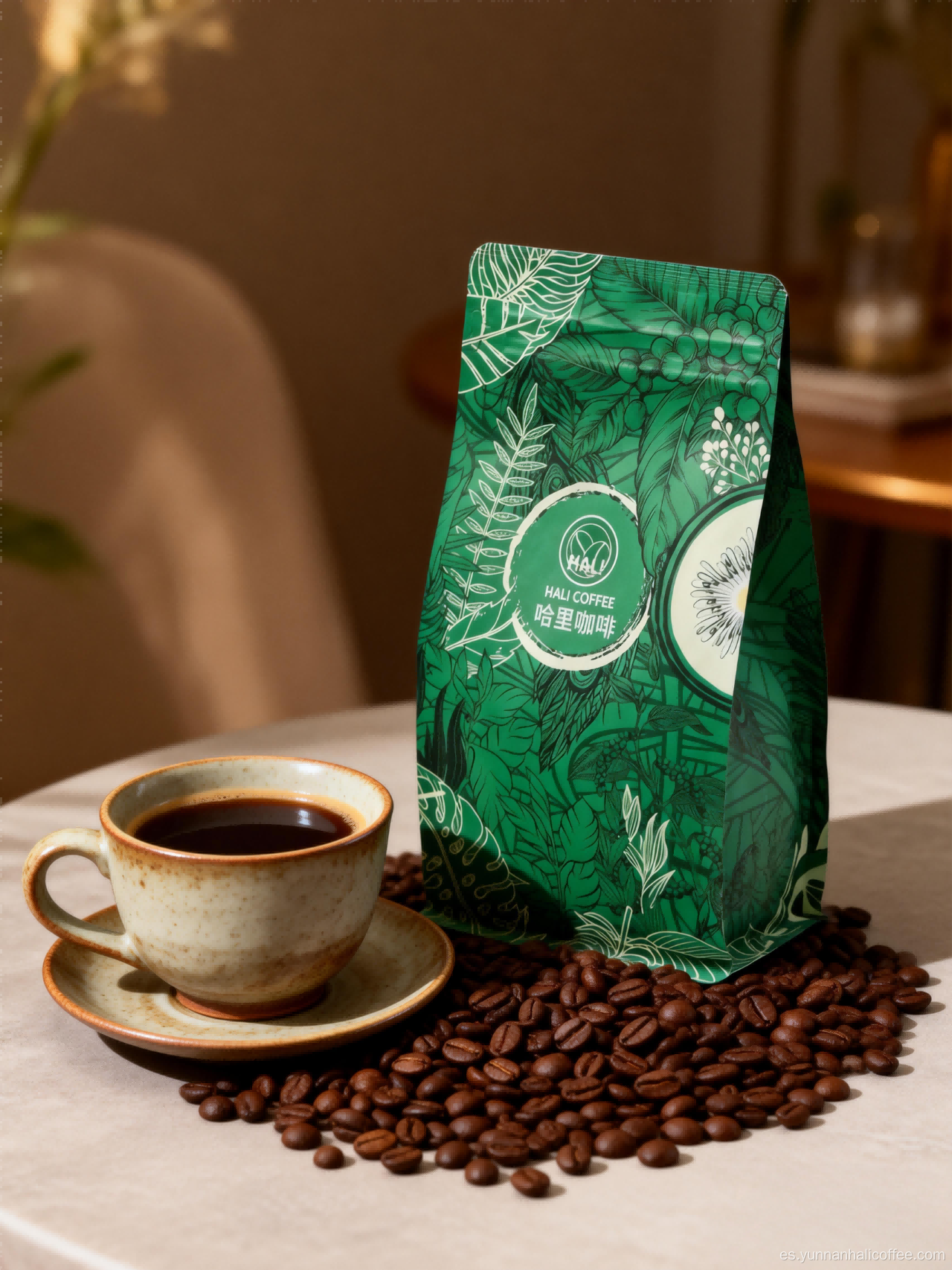 Café de frutas con especias a granel