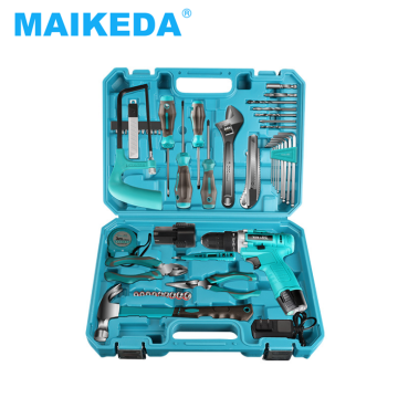51pcs Li-ion Cordless Drill Power Tools Kit: Multi-Function Charging Electric Hand Drill for Car Repair