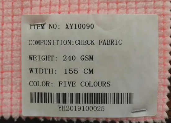 Wholesale Multicolor Checked Knitted Fabric