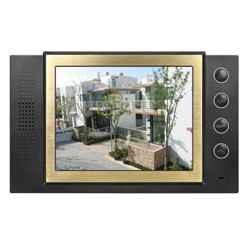 2014 Hot sale 8-inch color TFT LCD doorbell, supports 2 cameras and 4 monitors