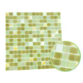 Pequeña cantidad de oro línea verde oliva elegante mosaico