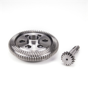 Industrial transmission crown pinion bevel gear set