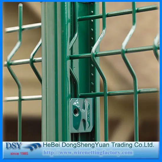 3 bends wire mesh fence with post and PVC Coated Welded Wire Mesh Fence