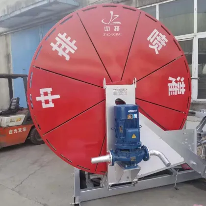 Factory Direct Large Hose Farm Sprinkler Irrigation System with Traveling Big Rain Gun