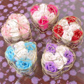 6pcs Valentines Day Gift for Girlfriend Boyfriend Flower Soap Wedding Gifts for Guests Bridesmaids Gift Party Favors Presents