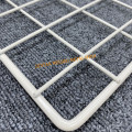 Welded metal sheet grid panel for decor strorage