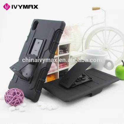 Shockproof silicon cases for sony z5 holster stents cellphone covers