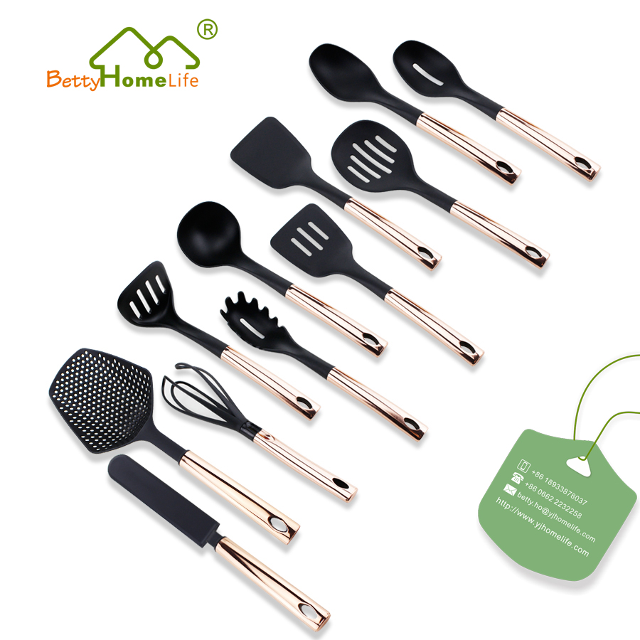 Conjunto de utensílios de cozinha de nylon premium de 11 peças