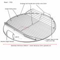 Griglia rotonda in acciaio inox 304 weber