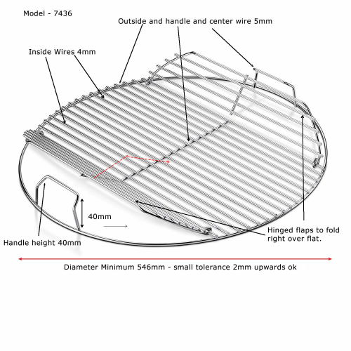 304 Stainless Steel round grill grate weber