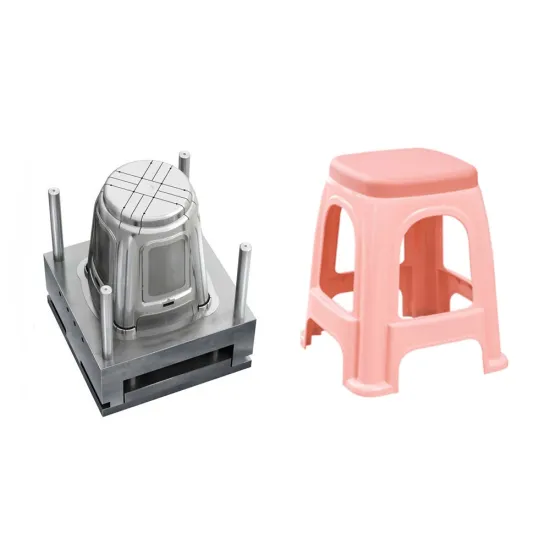 Single Multi Cavity Plastic Stool Injection Mould for Furniture