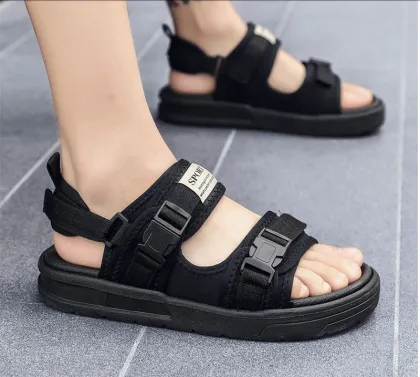Men's antislip sandals Men Beach shoes Men's Roman Sandals Summer Men's Outdoor Flat Sandals Large Size 36-46 Sports Sandalias