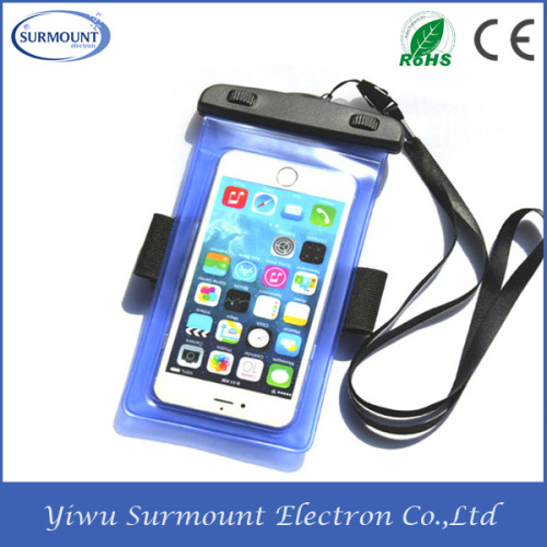 mobile phone PVC waterproof bag PVC Waterproof Cell Phone Bag with armband