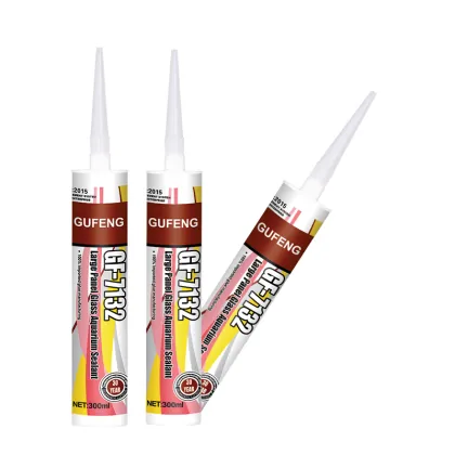 Silicone glue for large fish tank glass