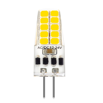 High Brightness Silica Gel G4 2W LED Corn Light Bulb - AC12-24V DC12V Flicker Free Dimmable