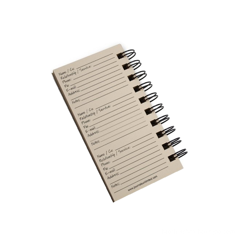 Spiral Mini Kraft Paper Address Book