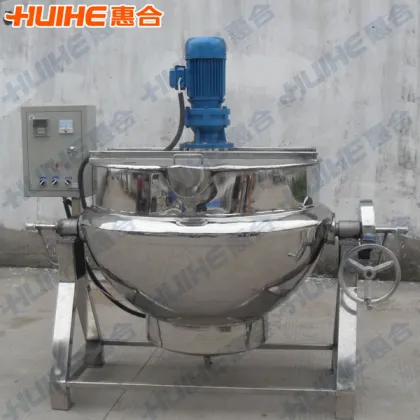 Jacketed kettle with agitator