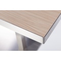 Modern Square Wooden Restaurant Dinning Tables HPL Top