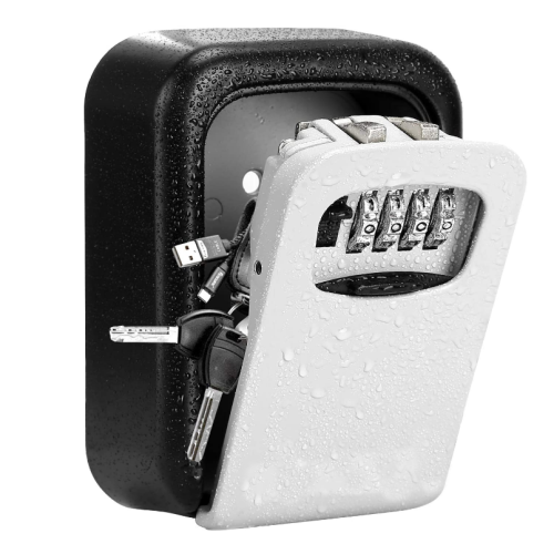 Eastommy NEW key storage lock box, outdoor key  lock box, metal box with lock