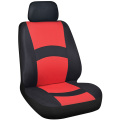 black and red single mesh car seat cover