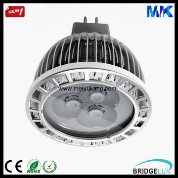3*2W Bridgelux Chip MR16/GU10/E27 LED Spotlight