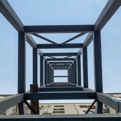 Robust Metal Elevator Shaft Construction