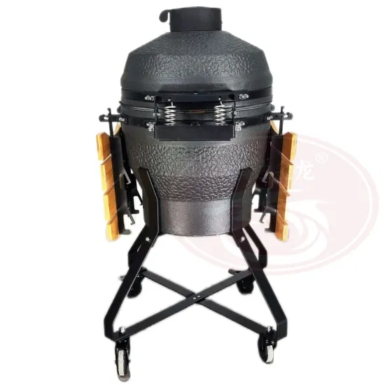 Mini Wood Pellet Smoker Custom Stone BBQ Kamado Grill Ceramic 13 Outside