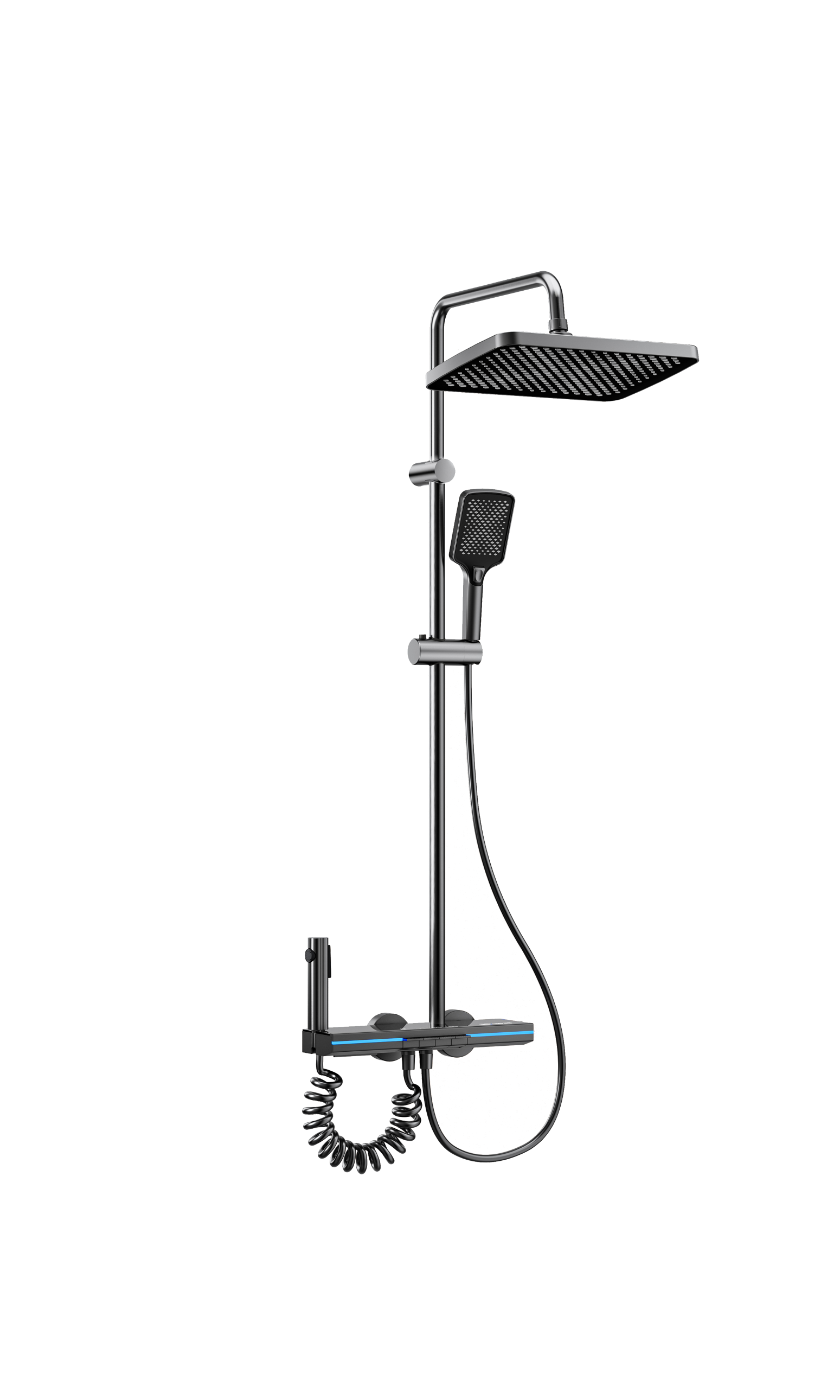 Rainfall Digital Display Shower Set with Storage Table