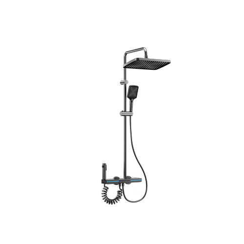 Rainfall Digital Display Shower Set with Storage Table