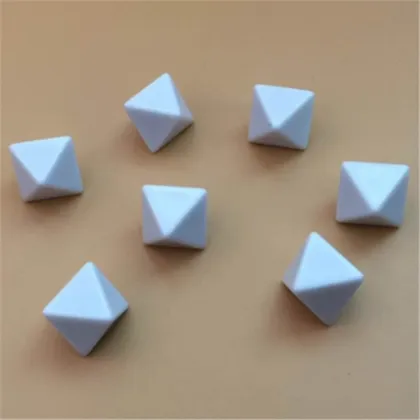 5PCS D8 White Blank Dice Written By Pen For Board Games And Other Game Accessories 15mm