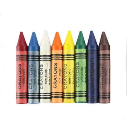 Customized 4 Colors Crayon Set with Paper Box - Brand Promotion Crayon Gifts