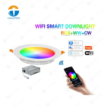 WiFi Smart RGB Dimmable LED Ceiling Downlight 6 Inch Recessed Spotlight