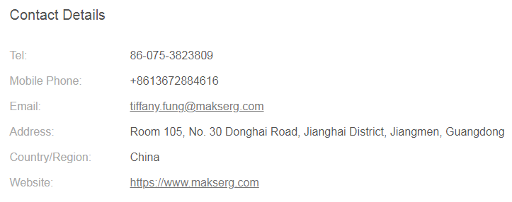Contact Makserg Contact Makserg
