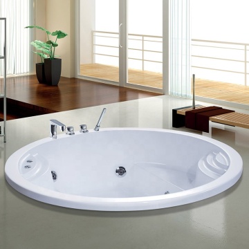 AT-0914-1 2 Person Big Bathtub Round Drop-in Spa Bath