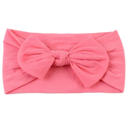 Newborn Baby Headband - 21 Colors Soft Nylon Turban Bows