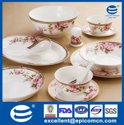 latest dinner set with popular design 121pcs dinnerware dinner set with gold tree brance arcopal dinner set new bone China