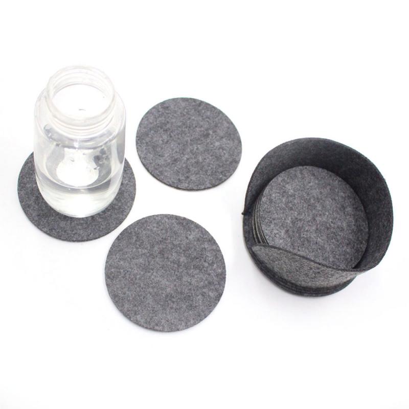 10PCS Felt Protection Pad Cup Anti-Friction Pad Separation Pad Felt Set Pad With Holder Kitchen Mats
