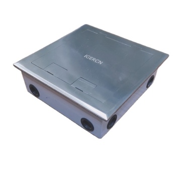 Stainless Steel RJ45 Floor Socket with Multiple Power Outlets