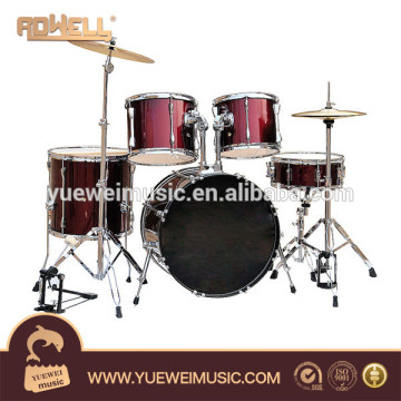 Mid Grade Birch Wood PVC Cover 5 PCS Drum Set percussion