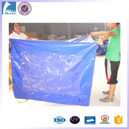 Reusable Plastic PVC Pallet Cover - Waterproof Polyester Pallet Top Bag Tarp