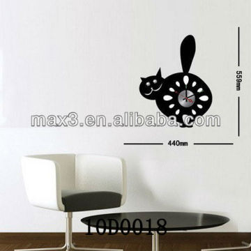 Wall clock cartoon wall stickers wall clock child wall stickers clock little princess 10d018