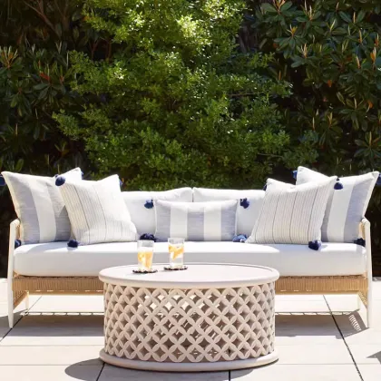 Leisure Design Upholstered Rope Lazy Deep Sofa