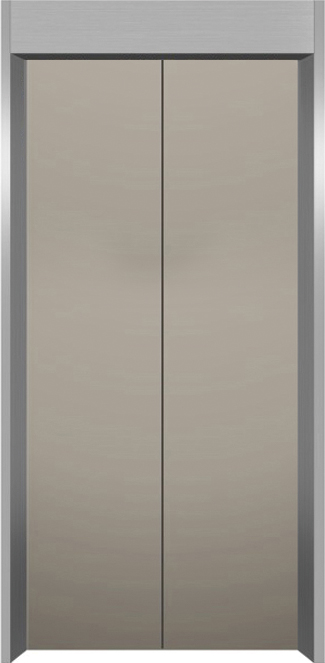 Etched / Hairline Stainless Steel Elevator Car Door / Landing Door