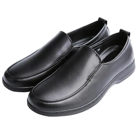 Anti-Slip Chef Work Shoes: Microfiber Upper, Wear-Resistant, Waterproof