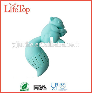 Cute Squirrel Silicone Tea Infuser Tea Ball and Tea Strainer